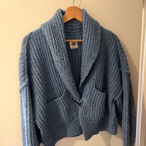 Free people blue oversized-fit cardigan XS/S